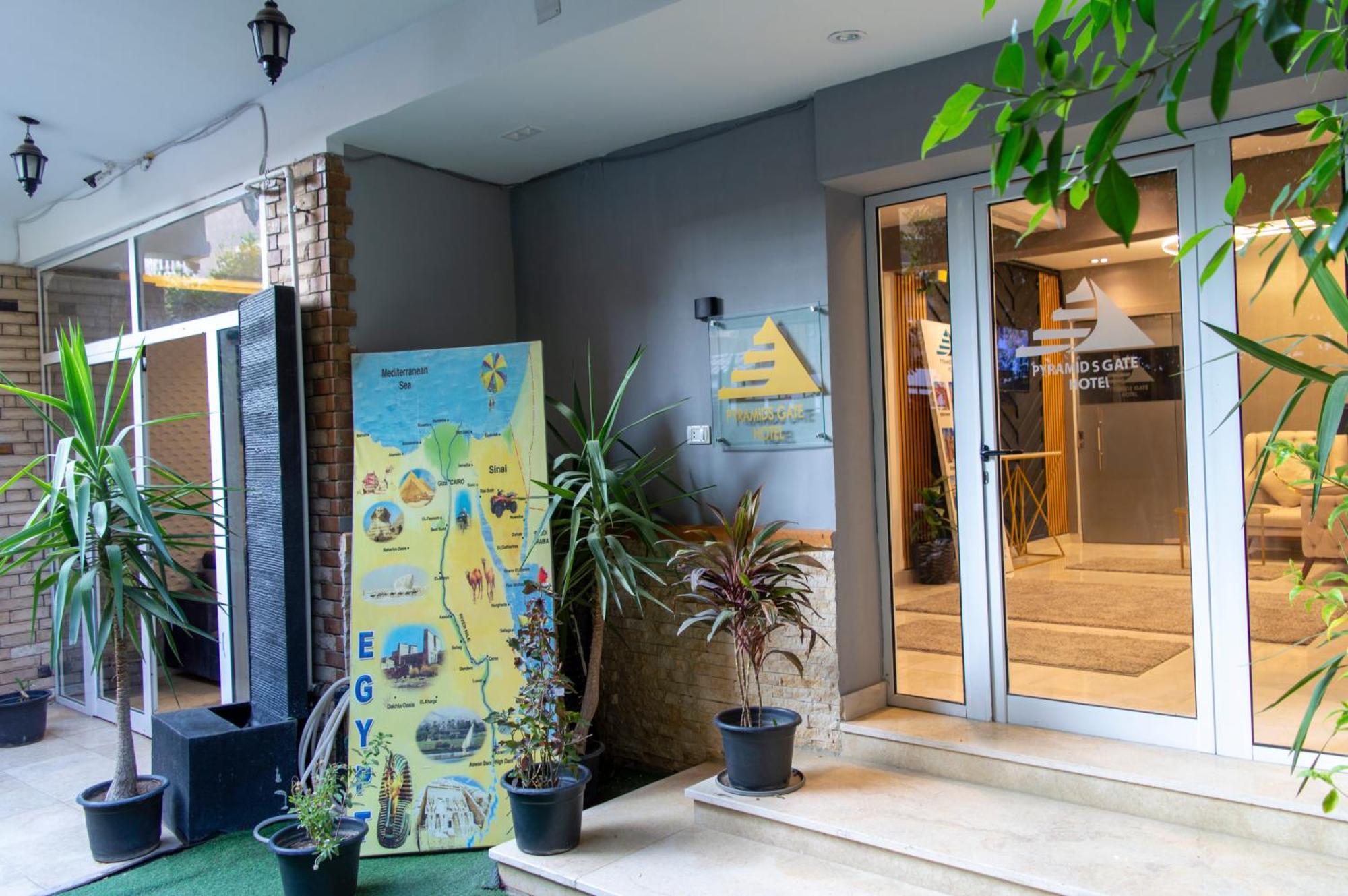 Pyramids Gate Hotel Kafret el-Gabal Eksteriør bilde